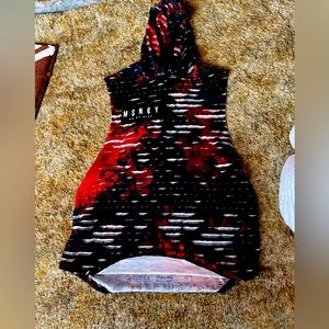 FIVE .BY .FIVE sleeveless hoodie! Men’s size Large!